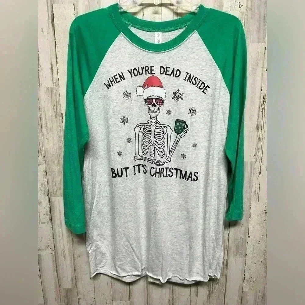 When your dead inside but it’s Christmas large shirt